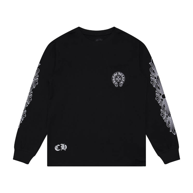 CHROME-HEARTS Men's Long-Sleeve T-shirt Sweatshirt K8008
