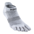 Injinji Men's Run Lightweight No-Show Ultra-Thin Cushioning in Grey