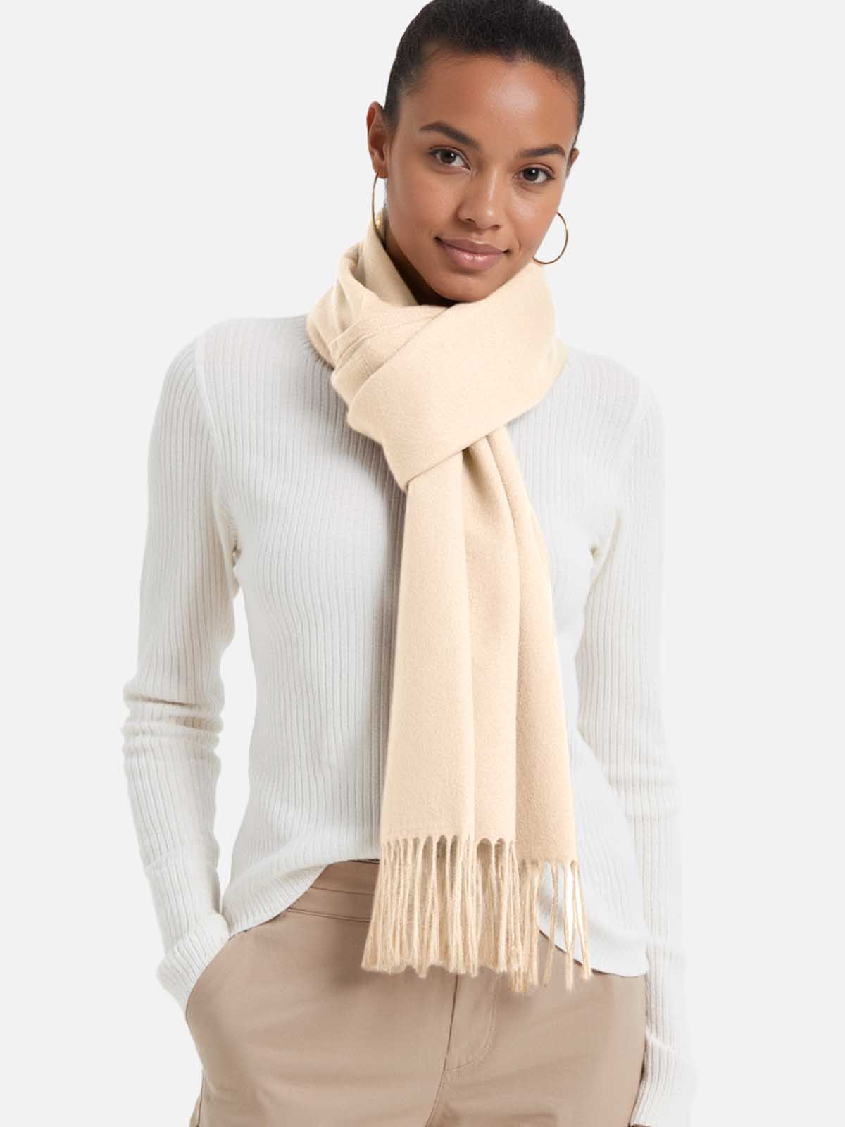 Almond Cashmere Scarf