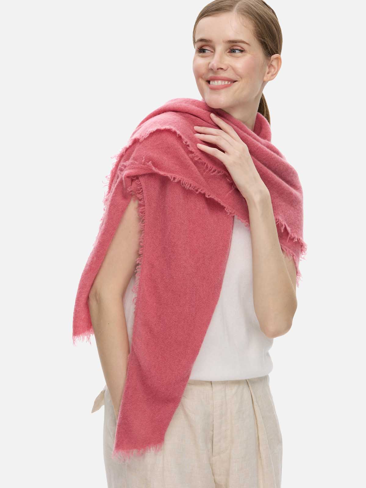 Rose CloudPuff Cashmere Scarf
