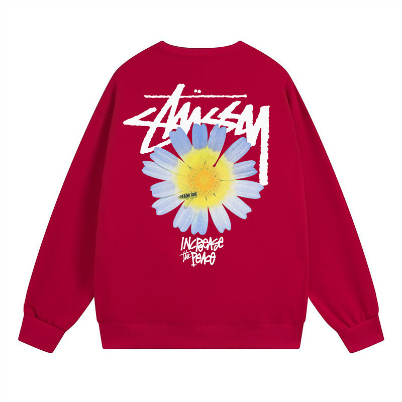 Stussy Sweatshirts Autumn/Winter Fleece Couple Sweatshirts