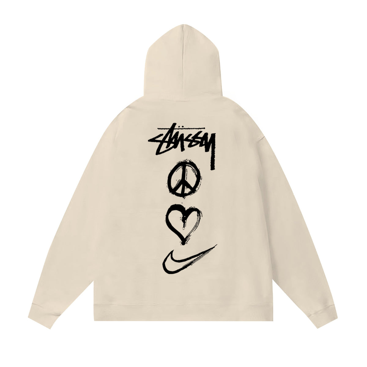Stussy Hoodie Fall/Winter Fleece Hooded Sweater