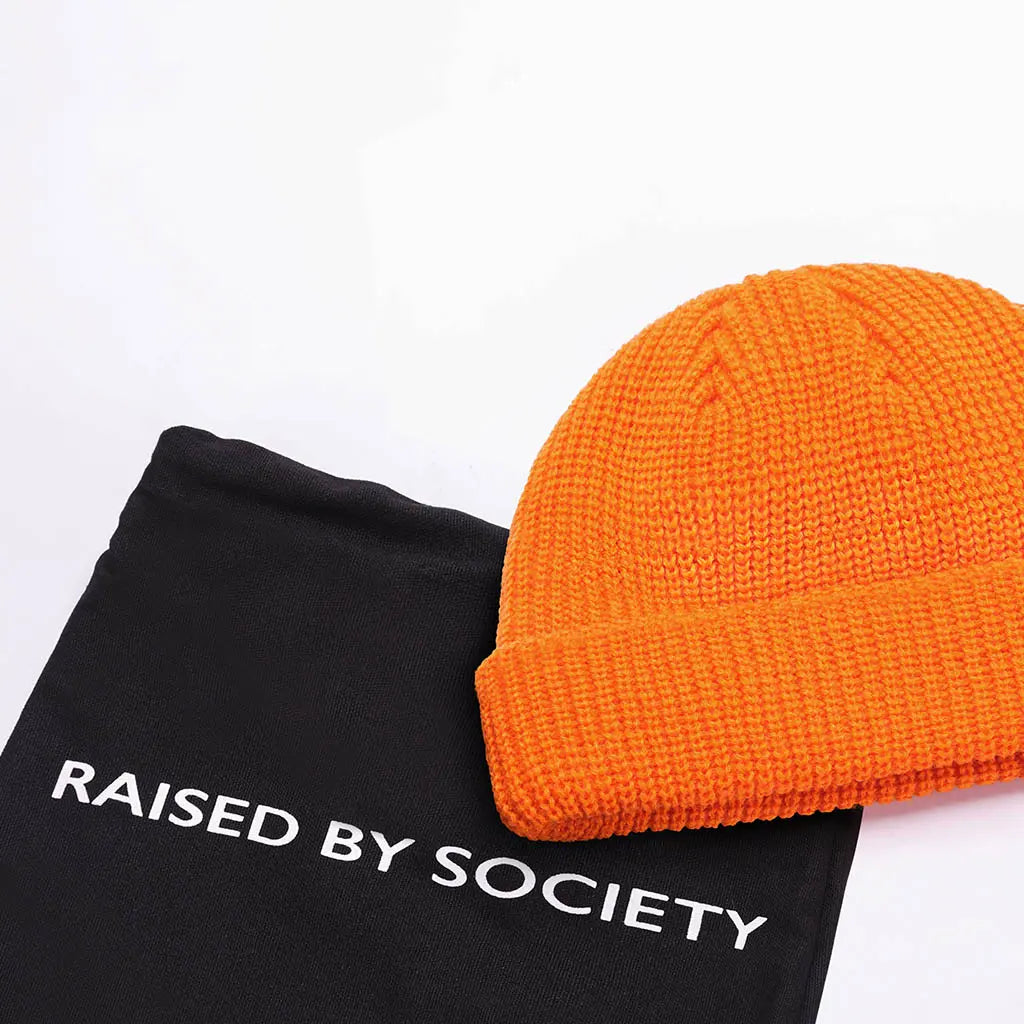 ORANGE FISHERMAN BEANIE