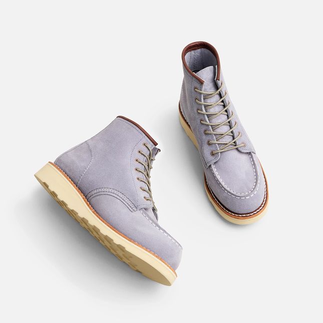 Red Wing Women's Classic Moc Short Boot in Dusty Lavender Abilene Leather