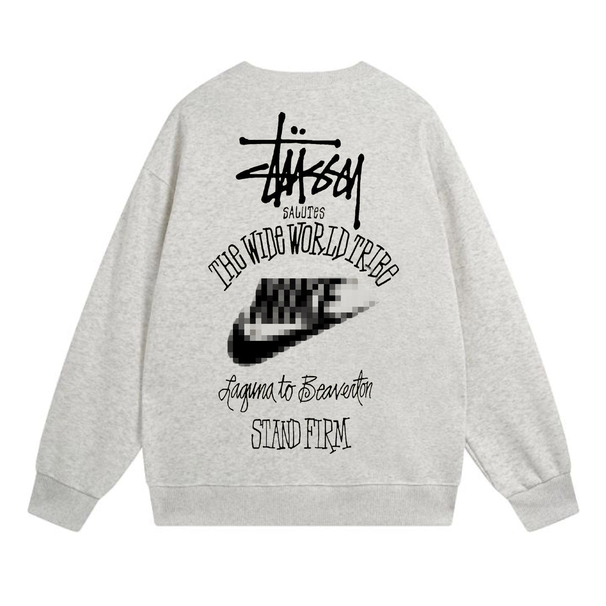 Stussy The Wide World Tribe Sweatshirts Teen Long Sleeve Sweatshirts