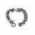 Chrome Hearts Dagger ID Fancy Link Clip Bracelet