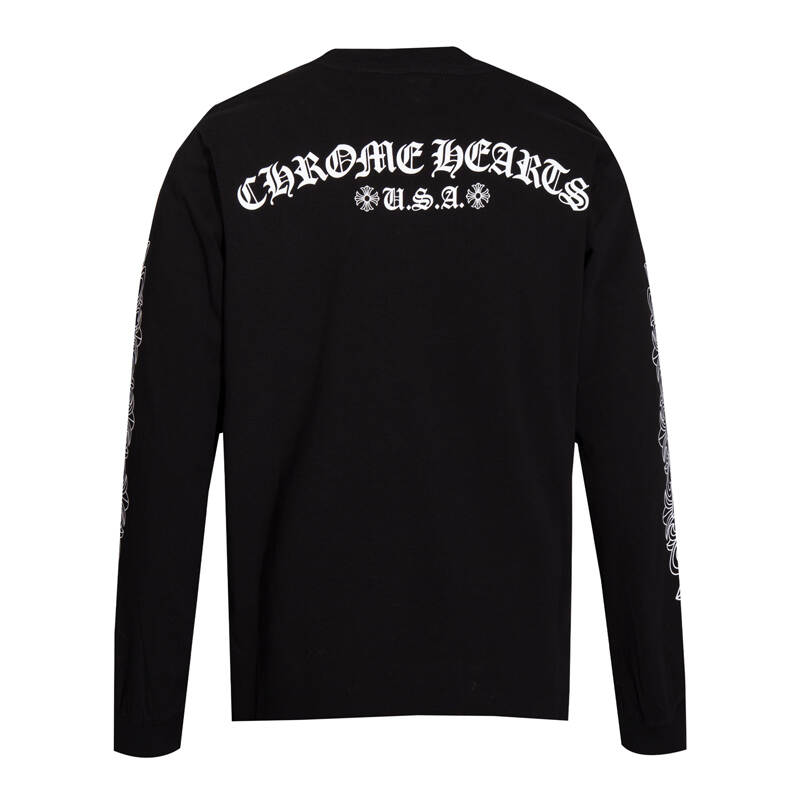 CHROME-HEARTS Men's Long-Sleeve T-shirt Sweatshirt K8005
