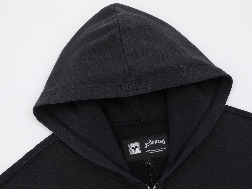 God Speed Zip Up Hoodie-G129