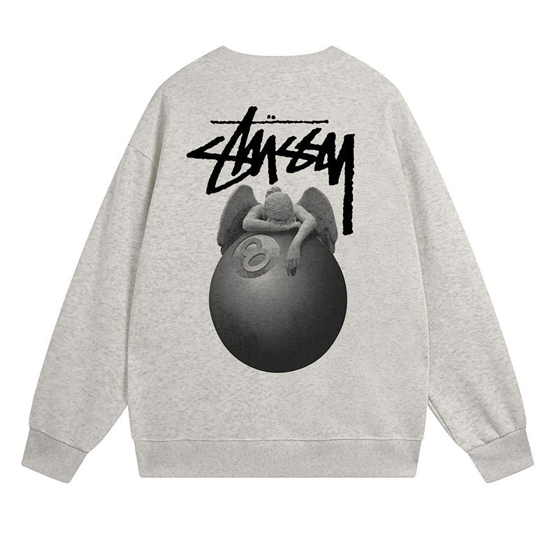 Stussy Sweatshirts Autumn/Winter Fleece Couple Sweatshirts